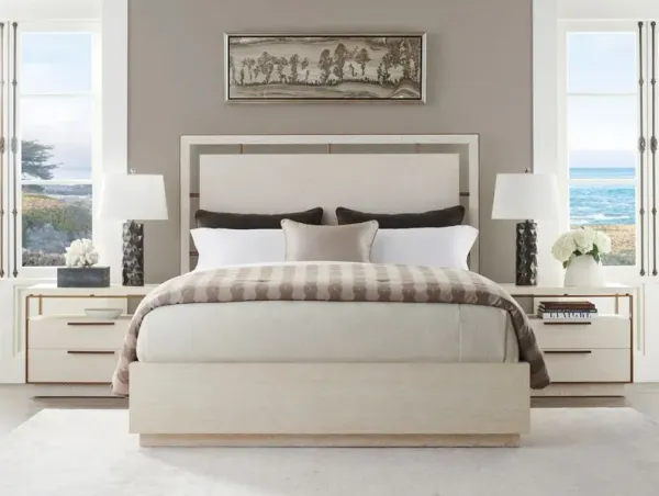 Carmel Post Ranch Panel Bed, Winter-White