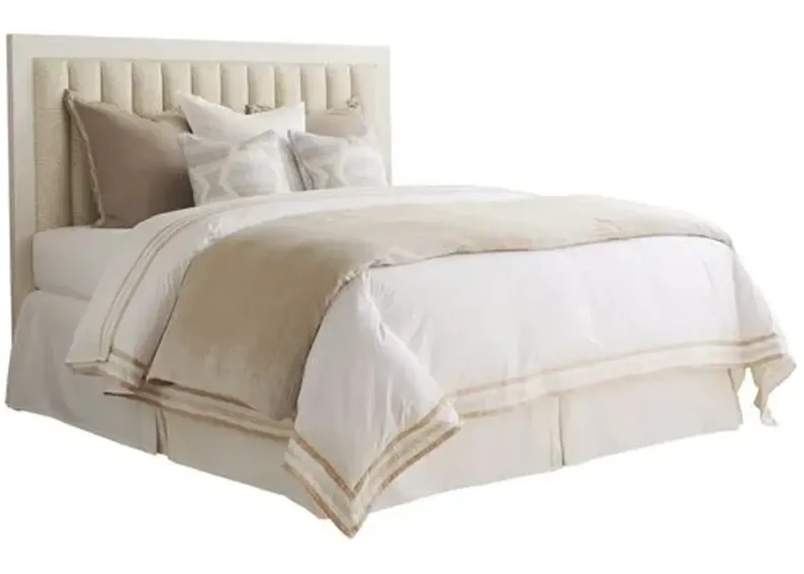 Carmel Cambria Upholstered Headboard - Winter-White - Barclay Butera