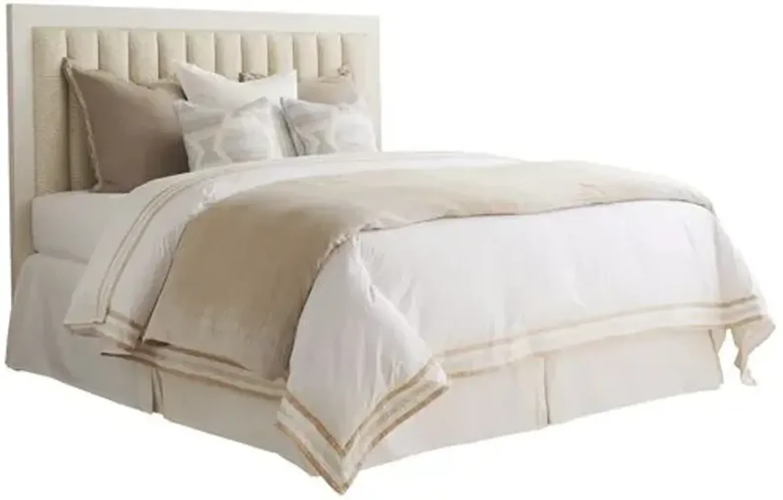 Carmel Cambria Upholstered Headboard - Winter-White - Barclay Butera