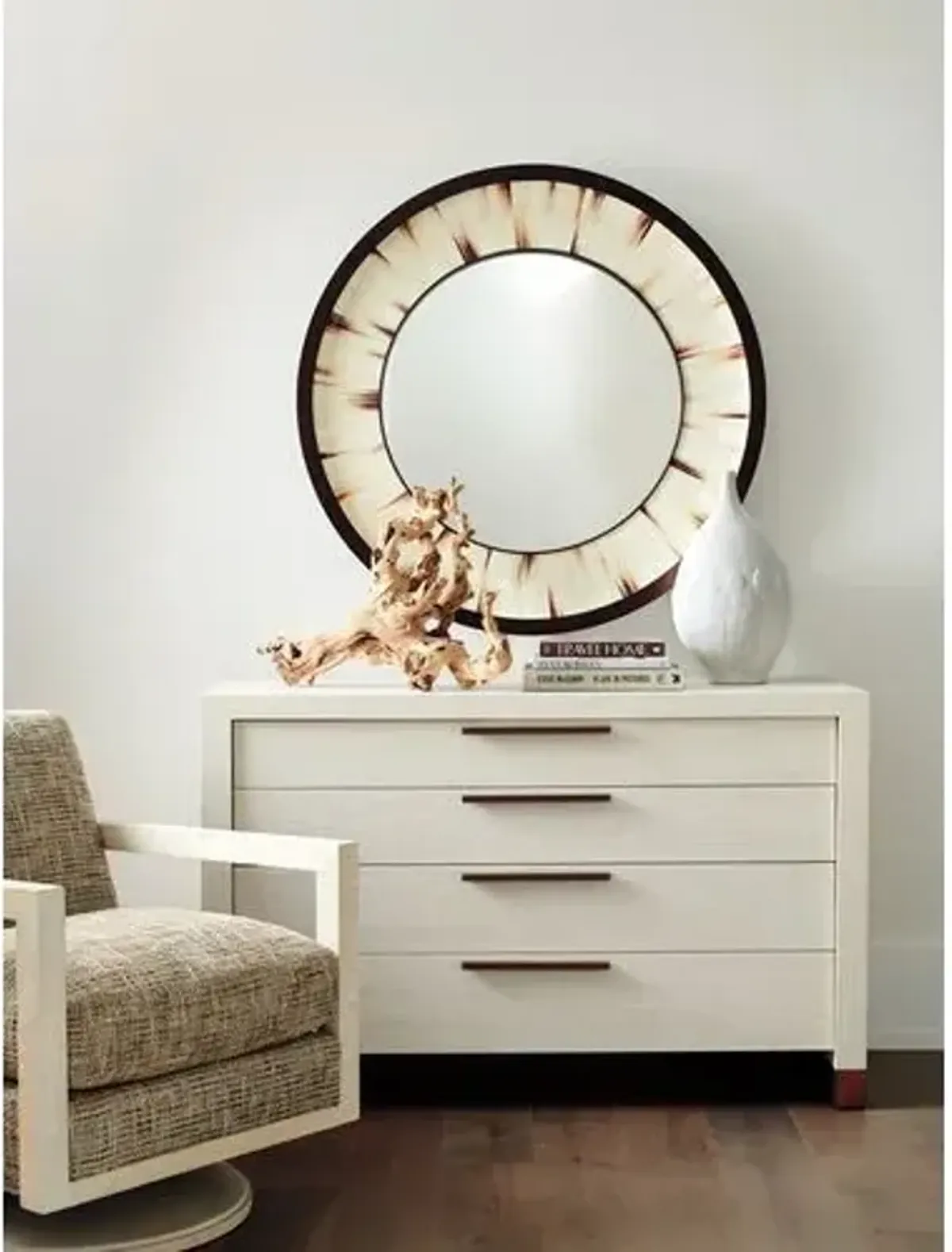 Carmel Tehama Single Dresser - Winter-White - Barclay Butera