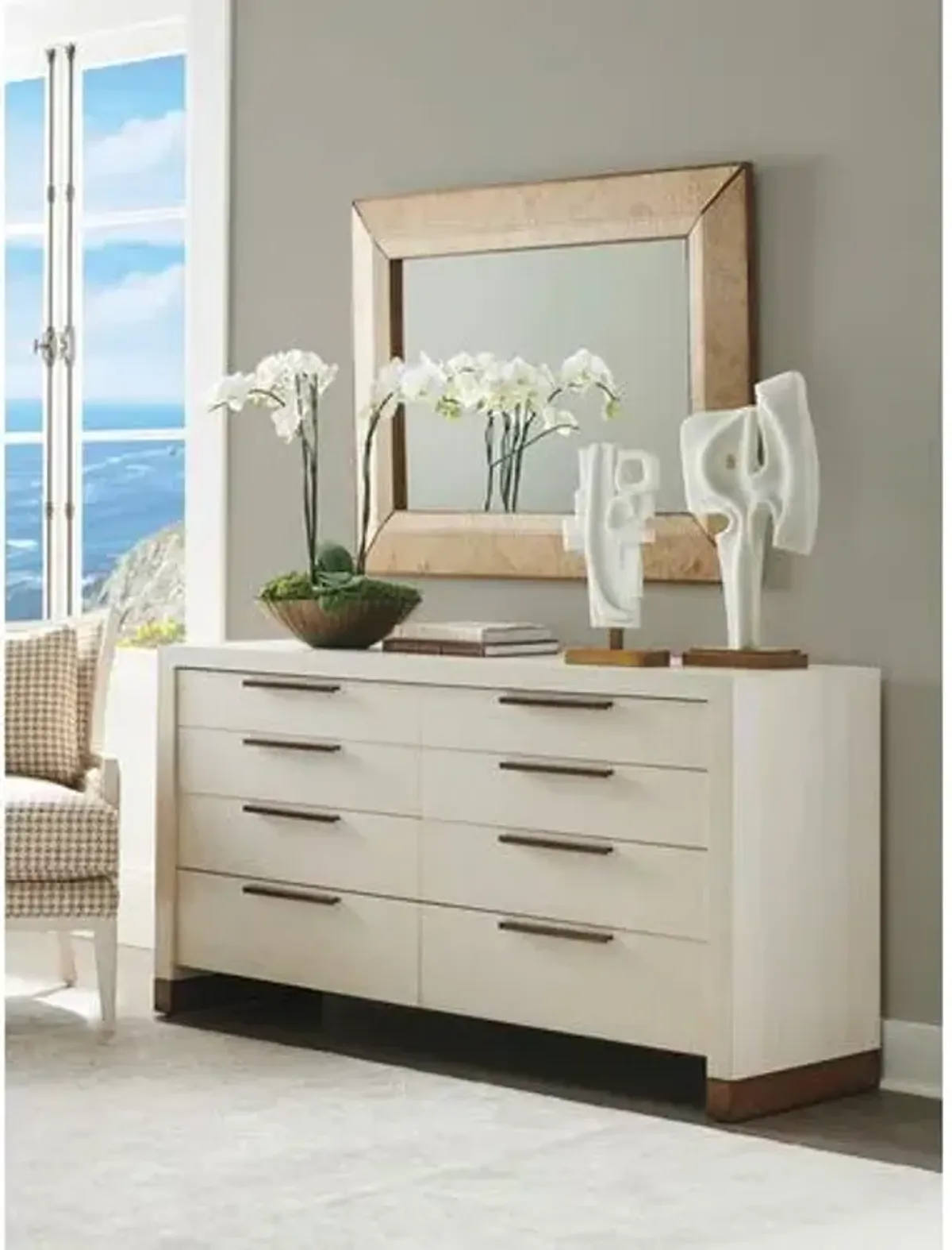 Carmel Bluff Double Dresser - Winter-White - Barclay Butera