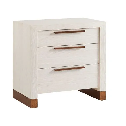 Carmel Mc Way Nightstand - Winter-White - Barclay Butera