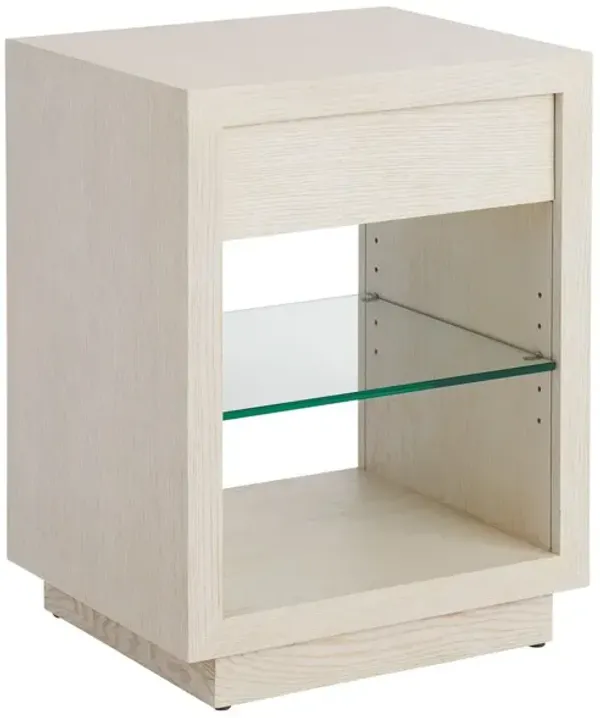 Carmel Country Club Night Table, Winter-White