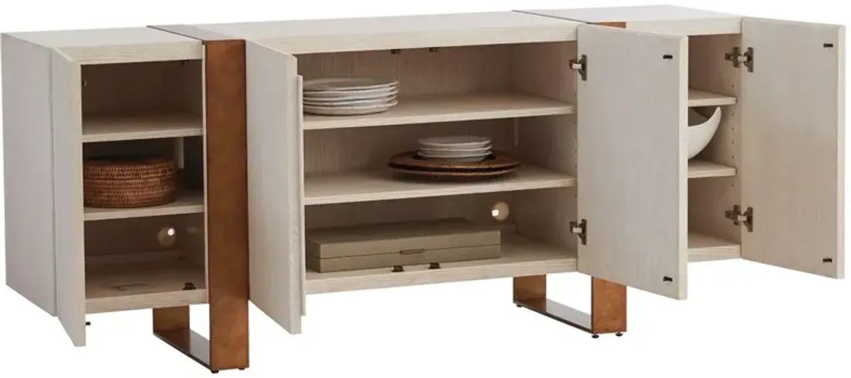 Carmel Bixby Buffet - Winter-White - Barclay Butera