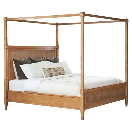 Laguna Strand Adjustable Poster Bed - Natural - Barclay Butera - Brown