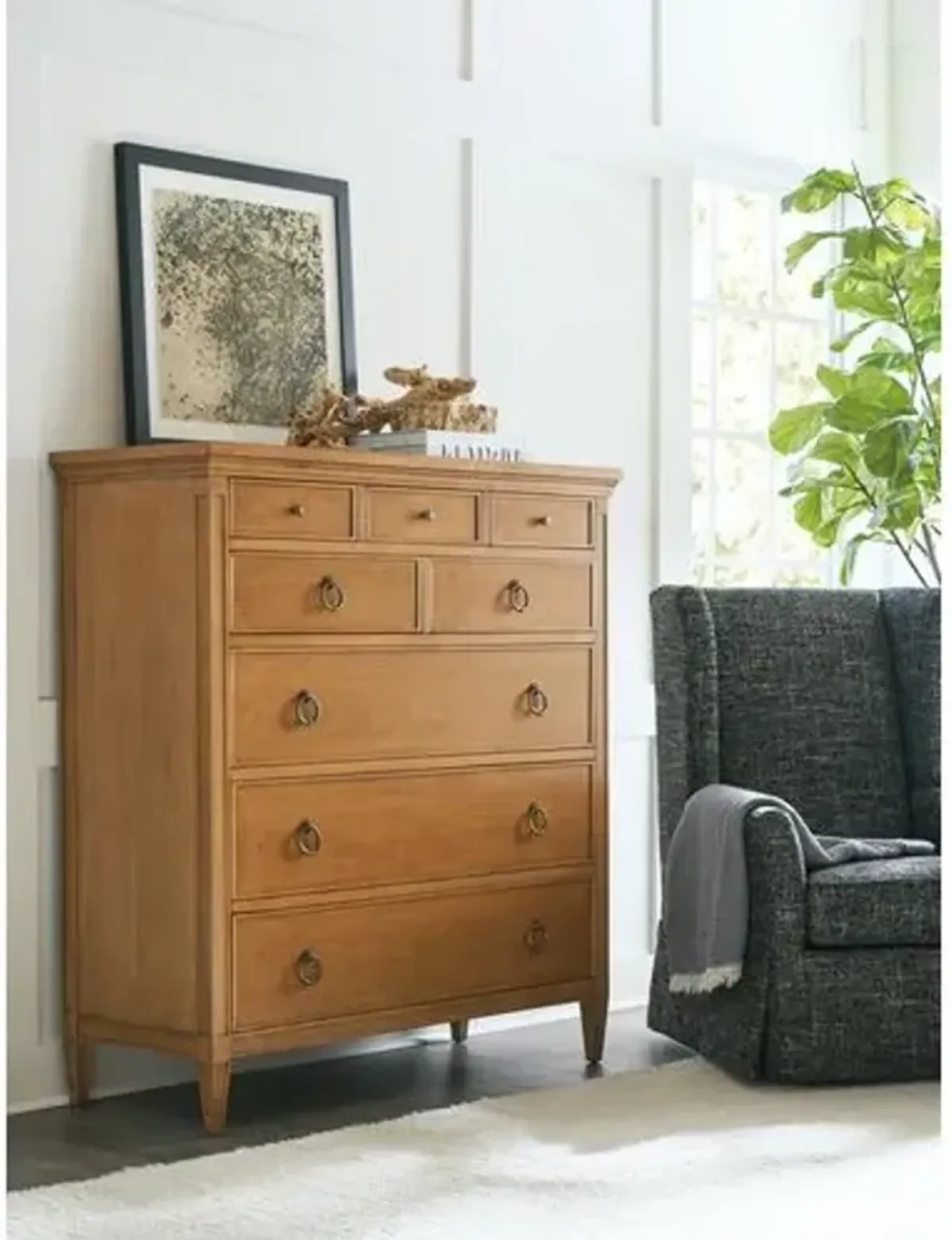 Laguna Heisler 8-Drawer Chest - Natural - Barclay Butera - Brown