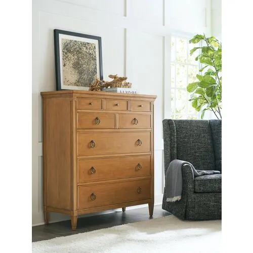 Laguna Heisler 8-Drawer Chest - Natural - Barclay Butera - Brown