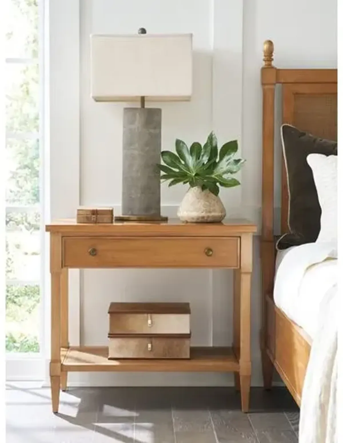 Laguna Aster Open Nightstand - Natural - Barclay Butera