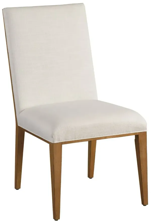 Laguna Mosaic Upholstered Side Chair, White