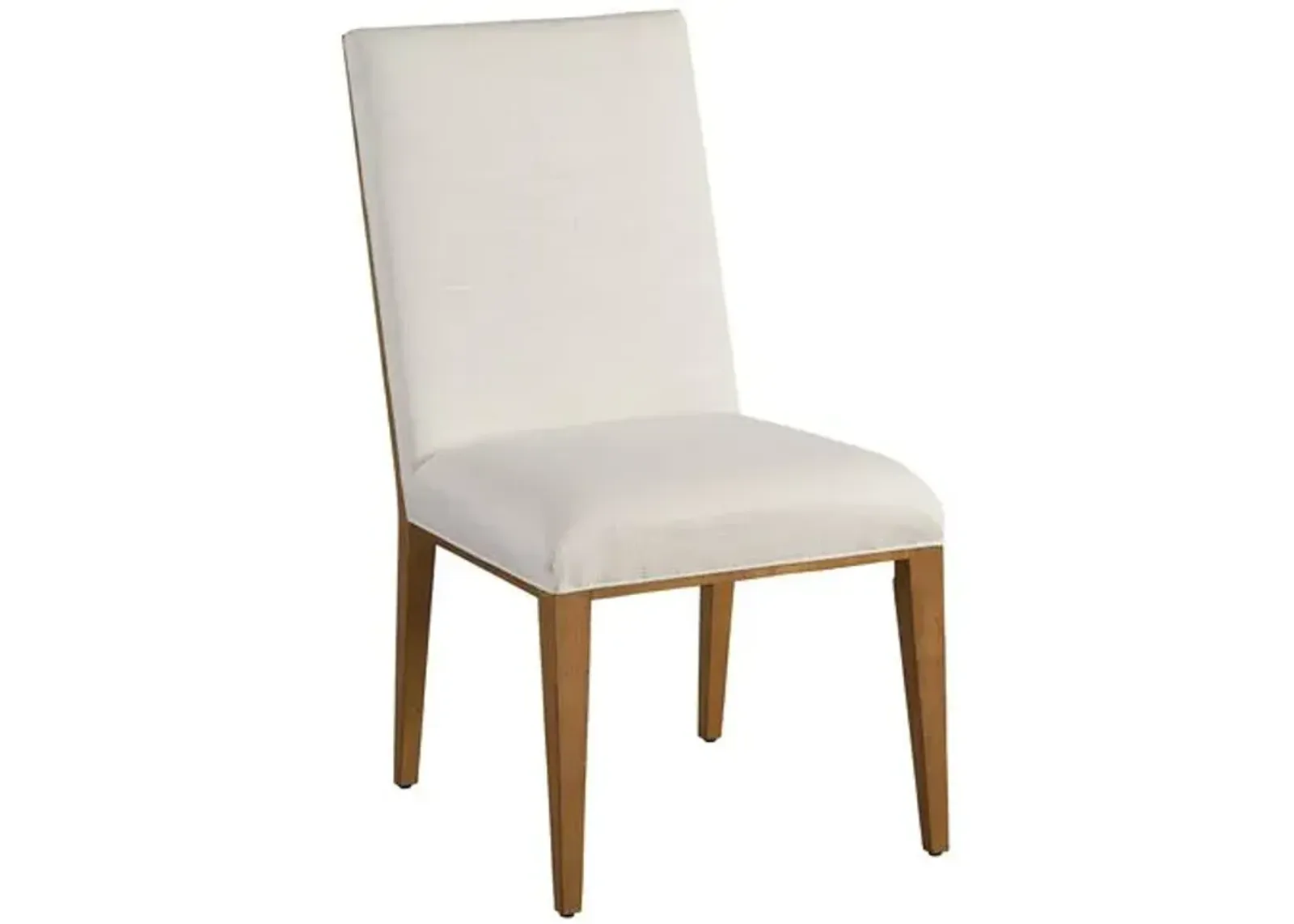 Laguna Mosaic Upholstered Side Chair - White - Barclay Butera