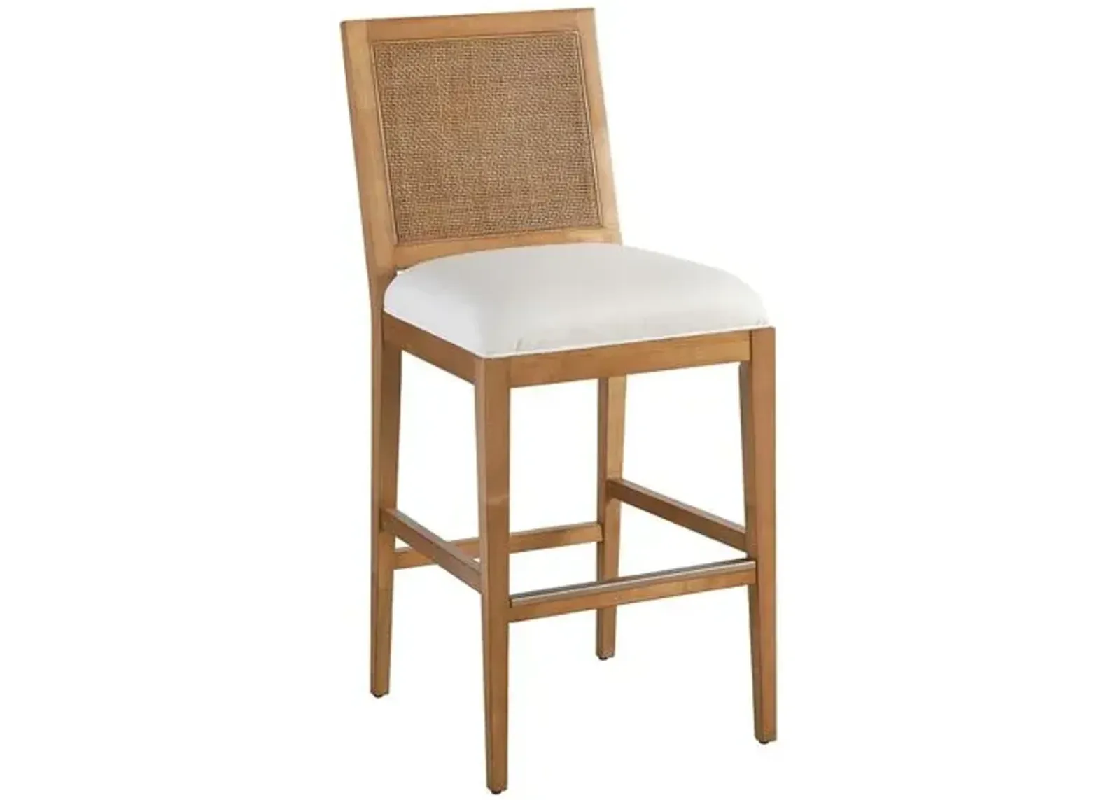 Laguna Cleo Barstool - Natural/White - Barclay Butera - Brown