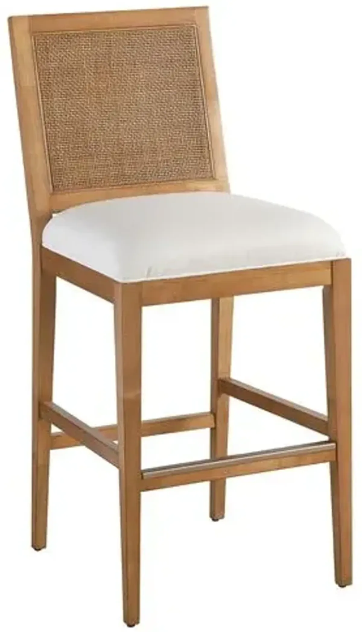 Laguna Cleo Barstool - Natural/White - Barclay Butera - Brown