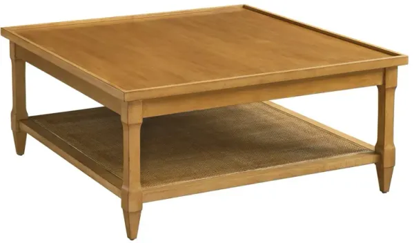 Laguna Temple Square Cocktail Table, Natural
