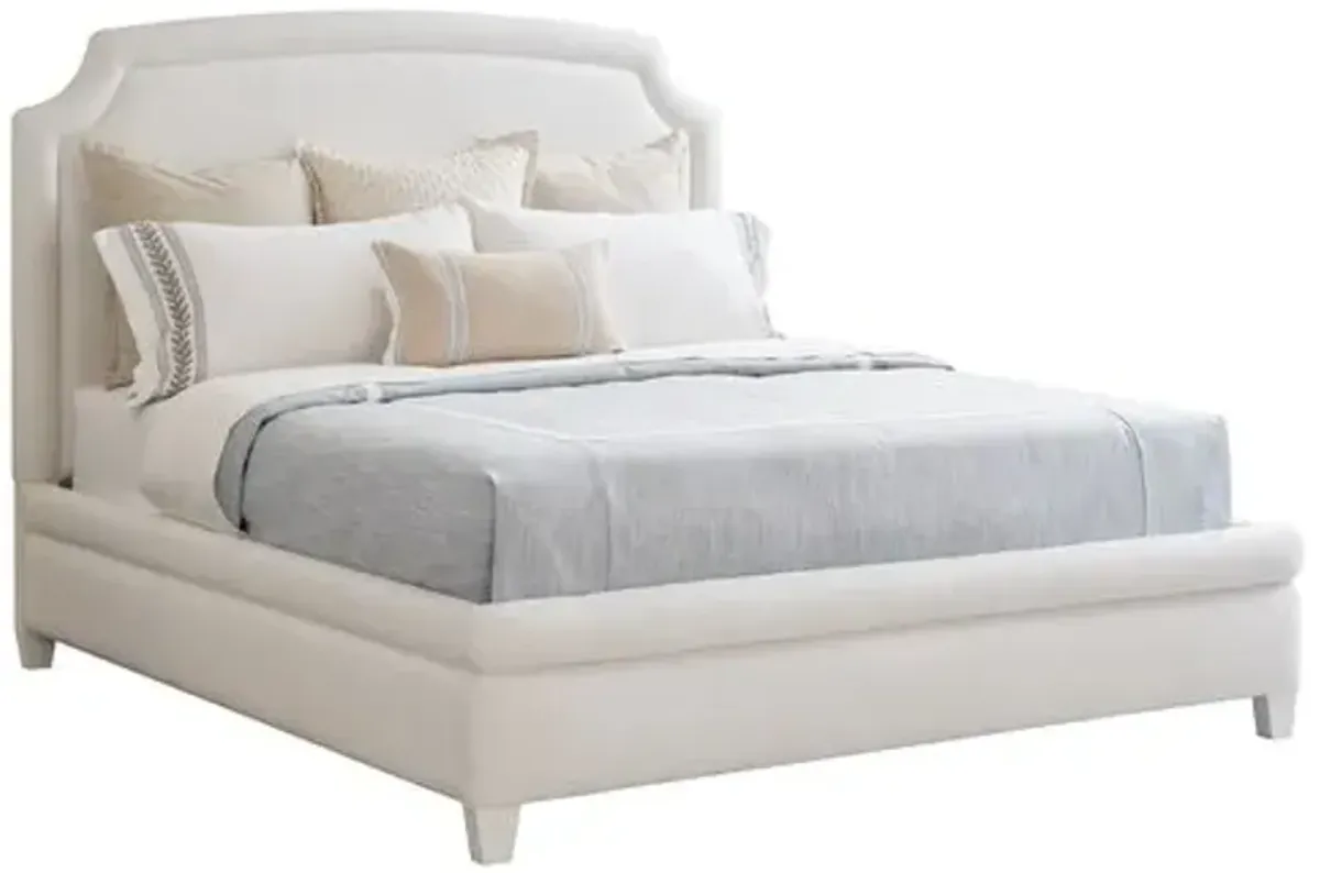 Laguna Avalon Upholstered Bed - White - Barclay Butera