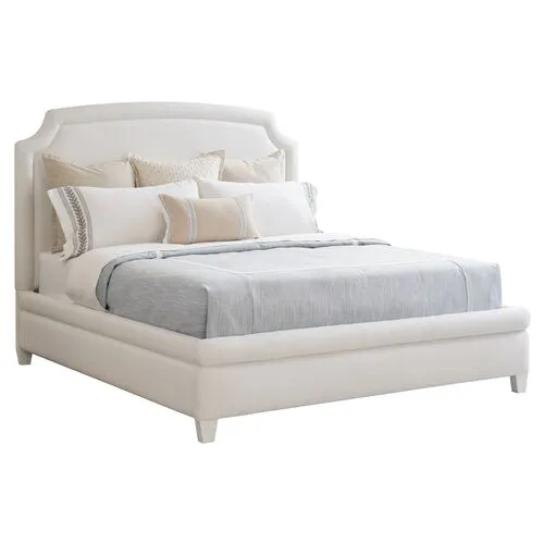 Laguna Avalon Upholstered Bed - White - Barclay Butera