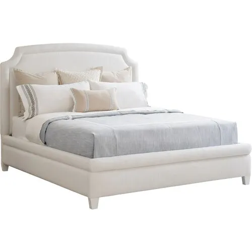 Laguna Avalon Upholstered Bed - White - Barclay Butera