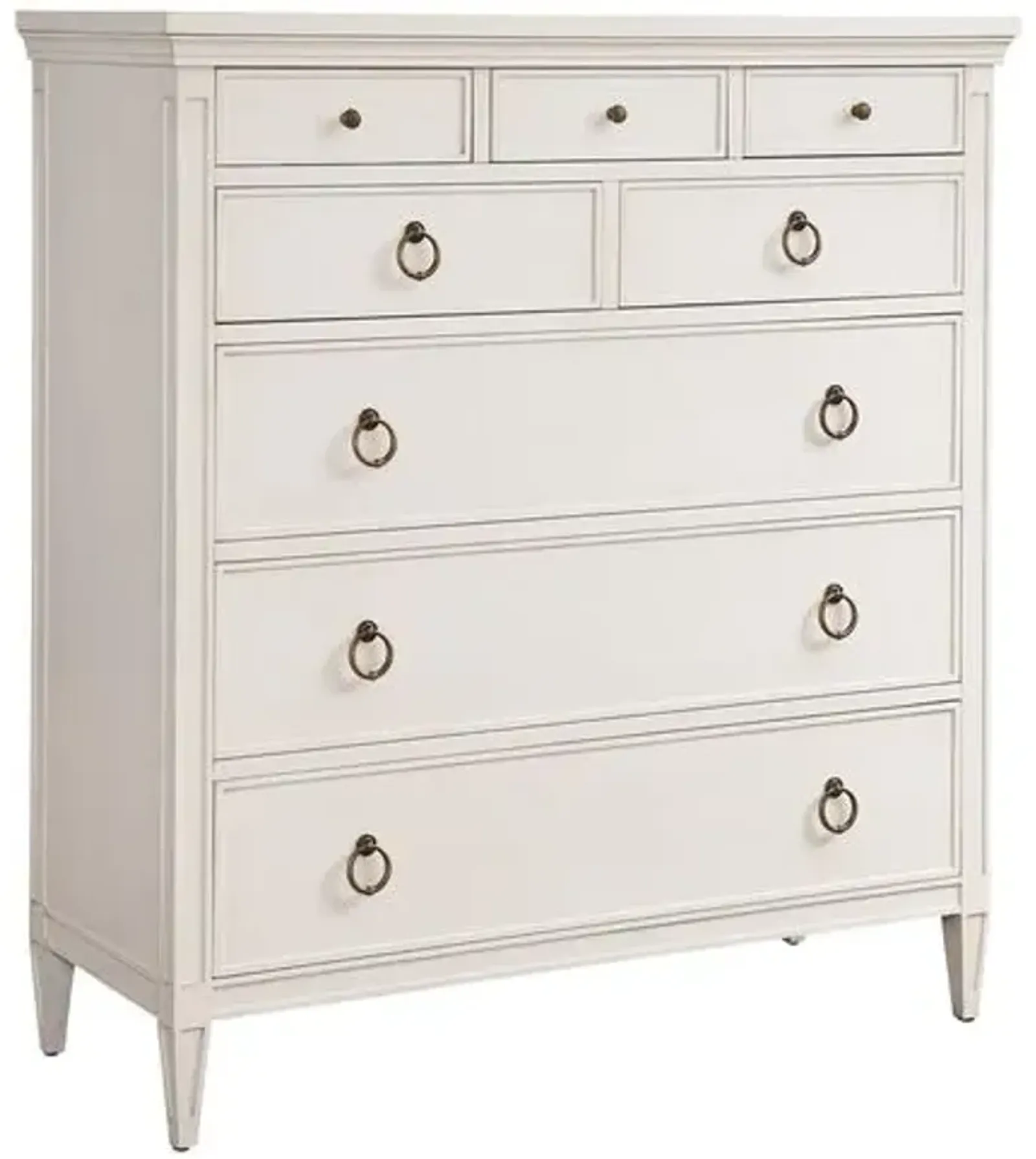 Laguna Heisler 8-Drawer Chest - White - Barclay Butera