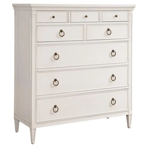 Laguna Heisler 8-Drawer Chest - White - Barclay Butera