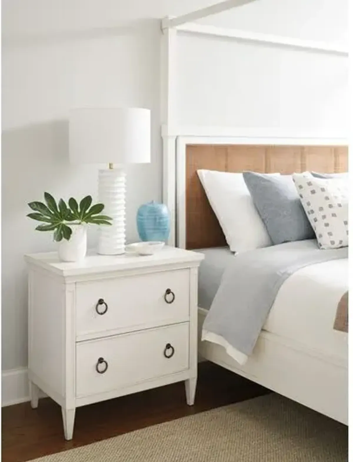 Laguna Forest Nightstand - White - Barclay Butera