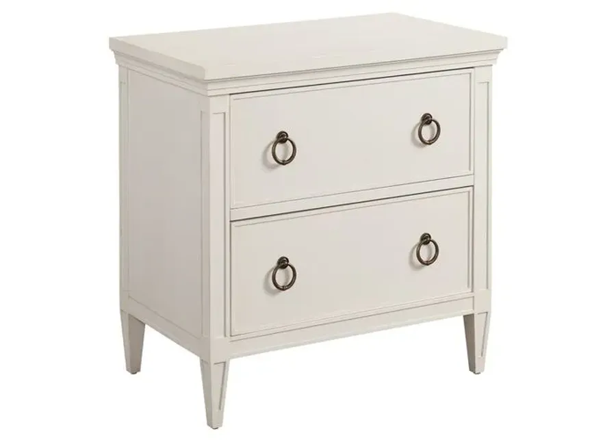 Laguna Forest Nightstand - White - Barclay Butera