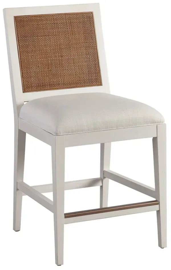 Laguna Smithcliff Woven Counter Stool, White/Natural