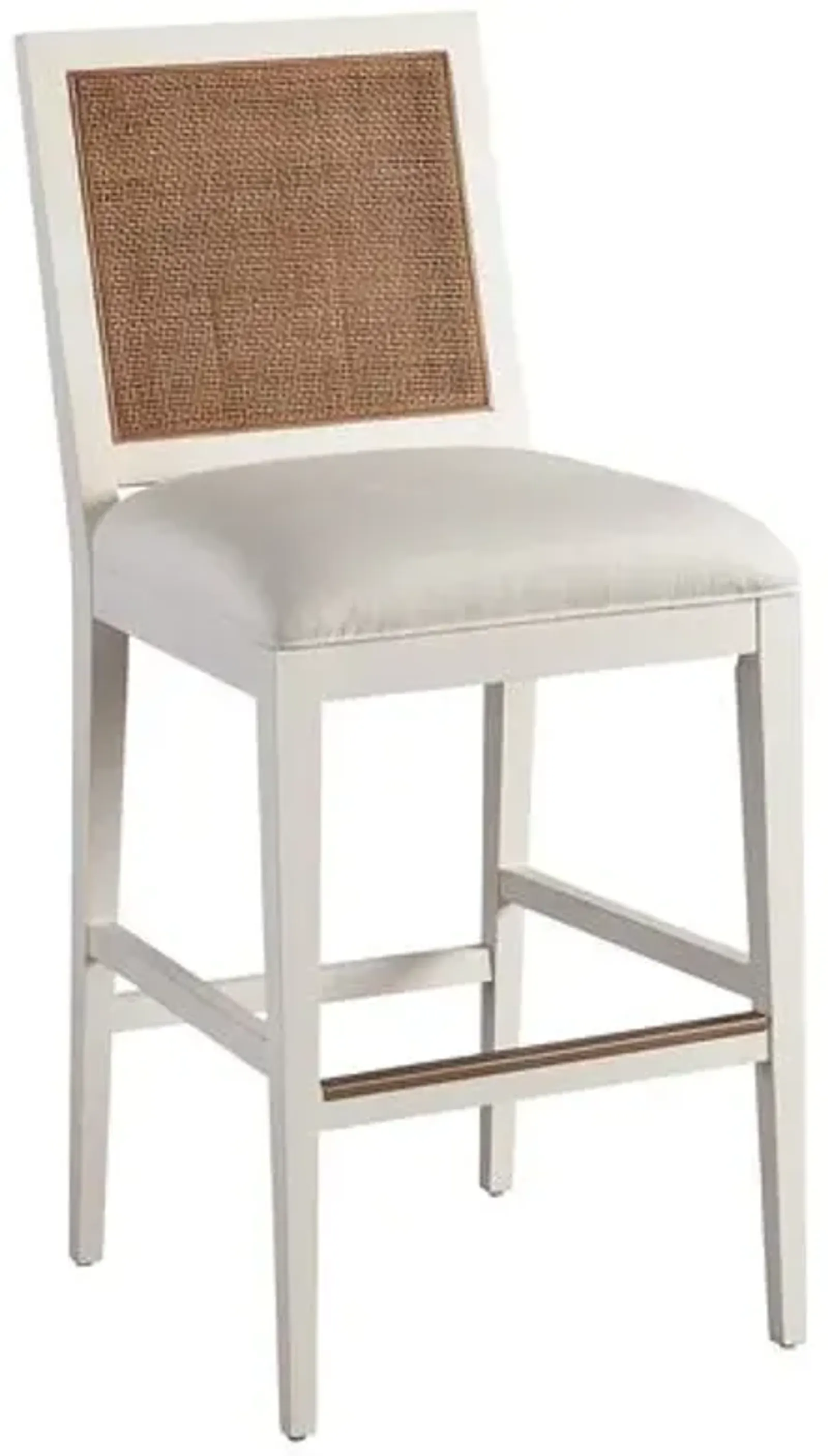 Laguna Cleo Barstool - White/Natural - Barclay Butera