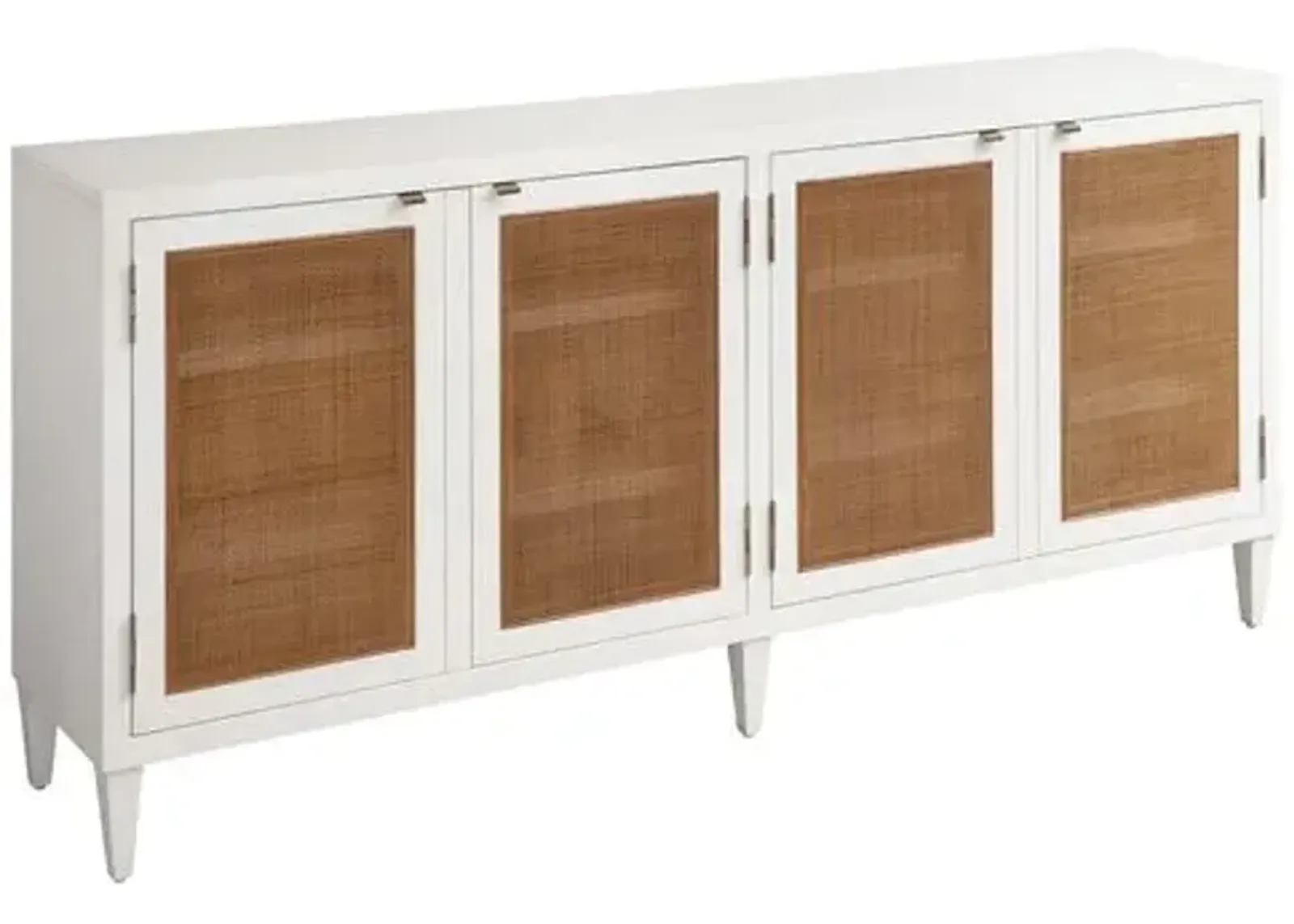 Laguna Bluebird Media Console - White/Natural - Barclay Butera