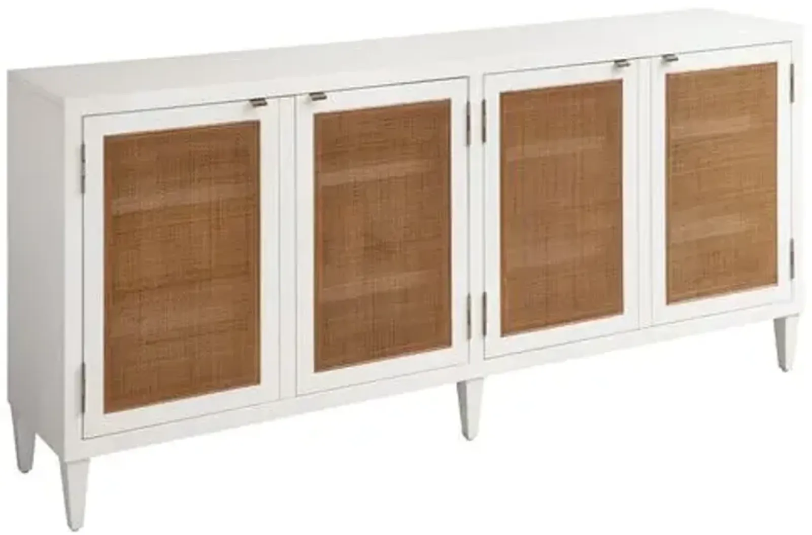 Laguna Bluebird Media Console - White/Natural - Barclay Butera