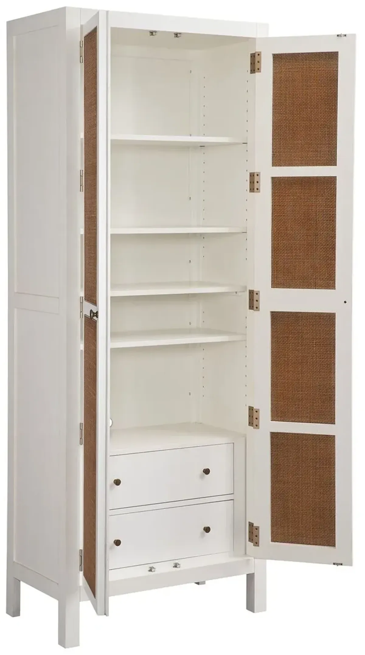 Laguna Surf Storage Cabinet, White/Natural