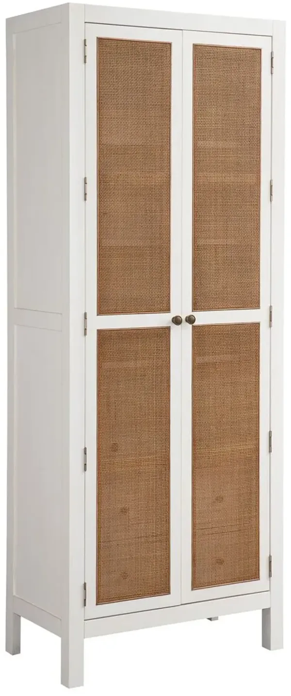 Laguna Surf Storage Cabinet, White/Natural
