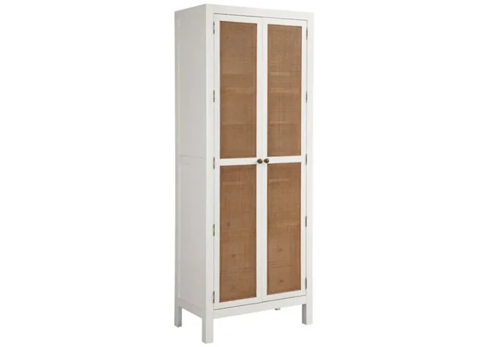 Laguna Surf Storage Cabinet - White/Natural - Barclay Butera