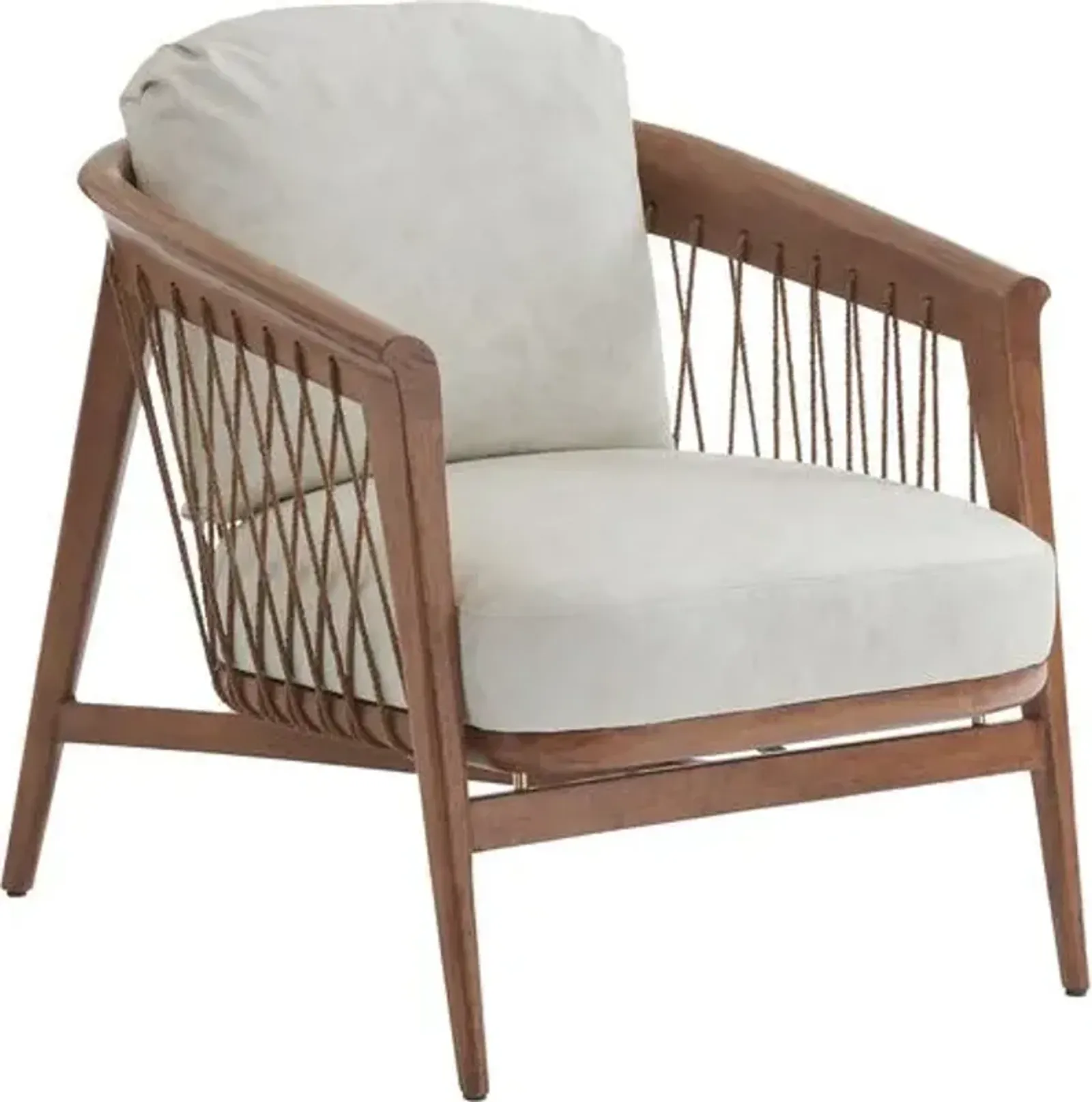 Palm Desert Davita Leather Chair - Natural/Cream - Tommy Bahama - Ivory