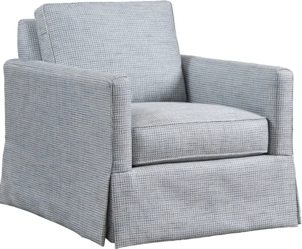 Beach Upholstered Slipcover Club Chair, Blue