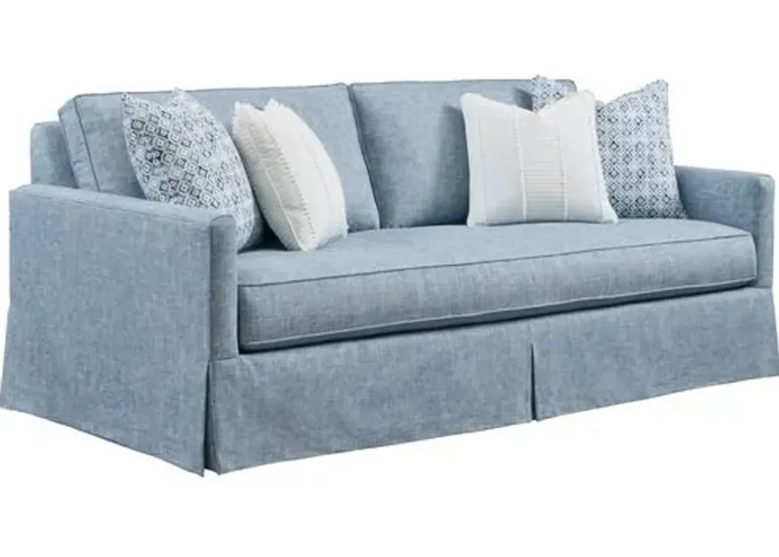 Sandpiper Slipcovered Sofa - Blue - Barclay Butera