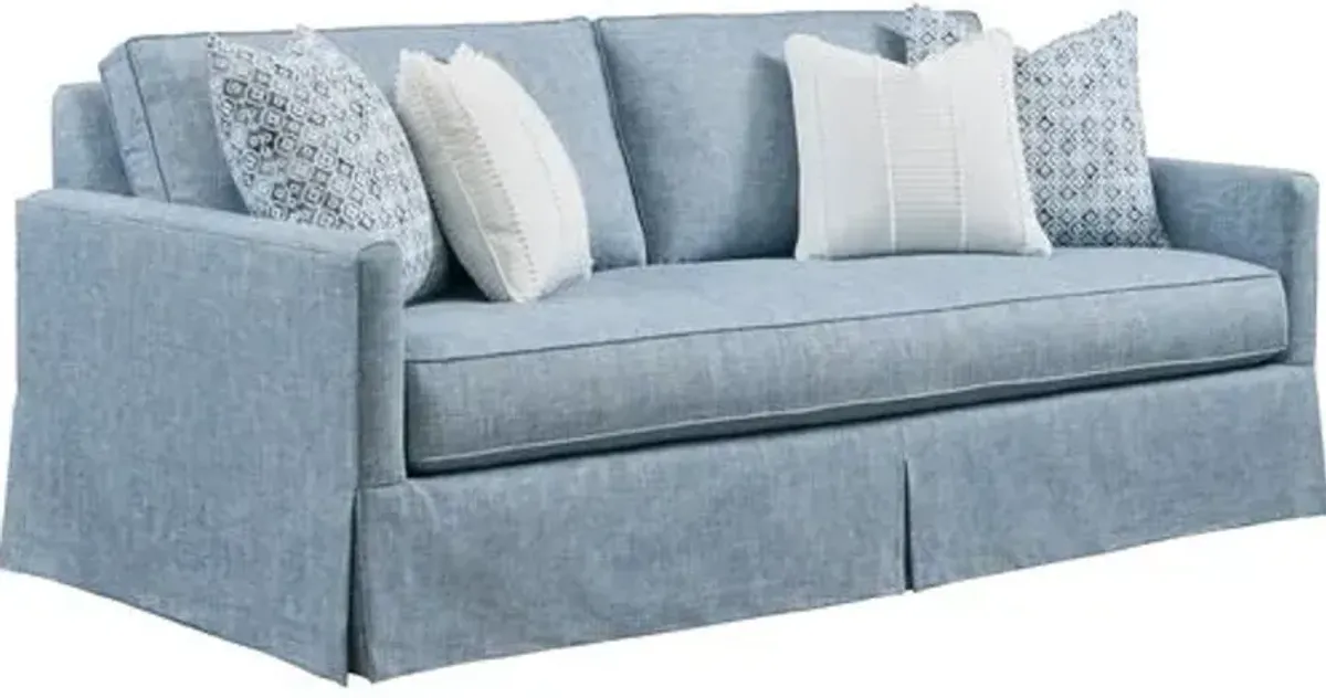 Sandpiper Slipcovered Sofa - Blue - Barclay Butera