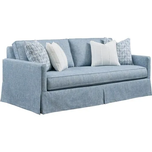 Sandpiper Slipcovered Sofa - Blue - Barclay Butera