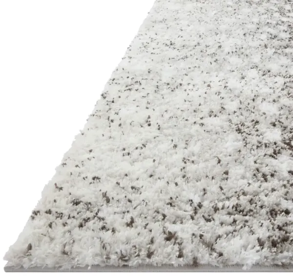 Bliss Shag Rug, Grey/White