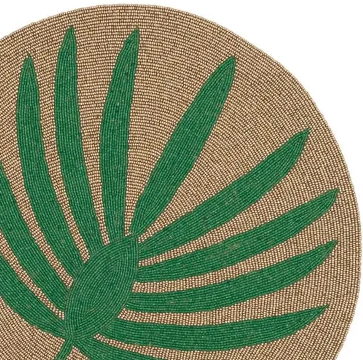 Palm frond placemat - green - Joanna Buchanan