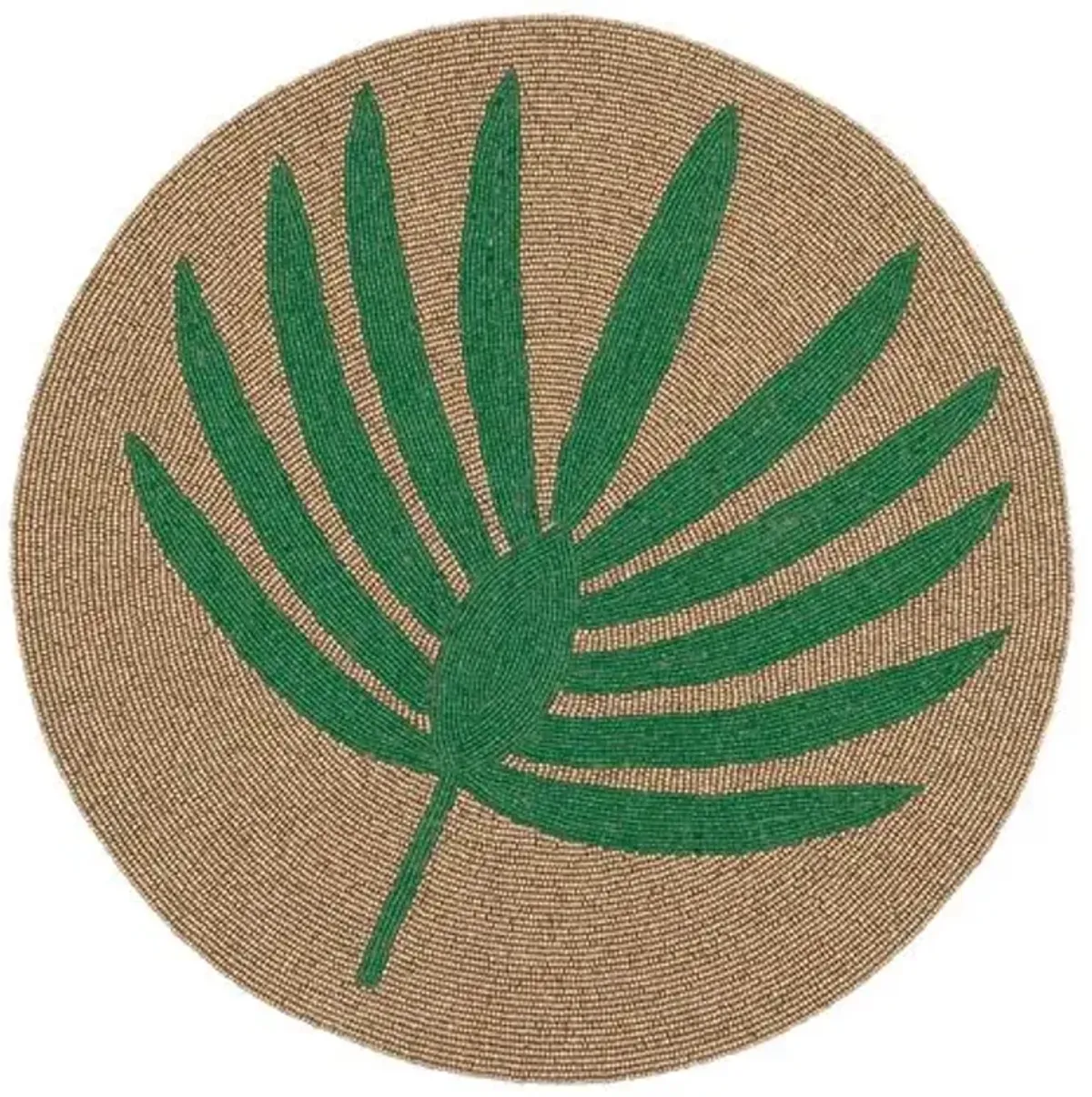 Palm frond placemat - green - Joanna Buchanan