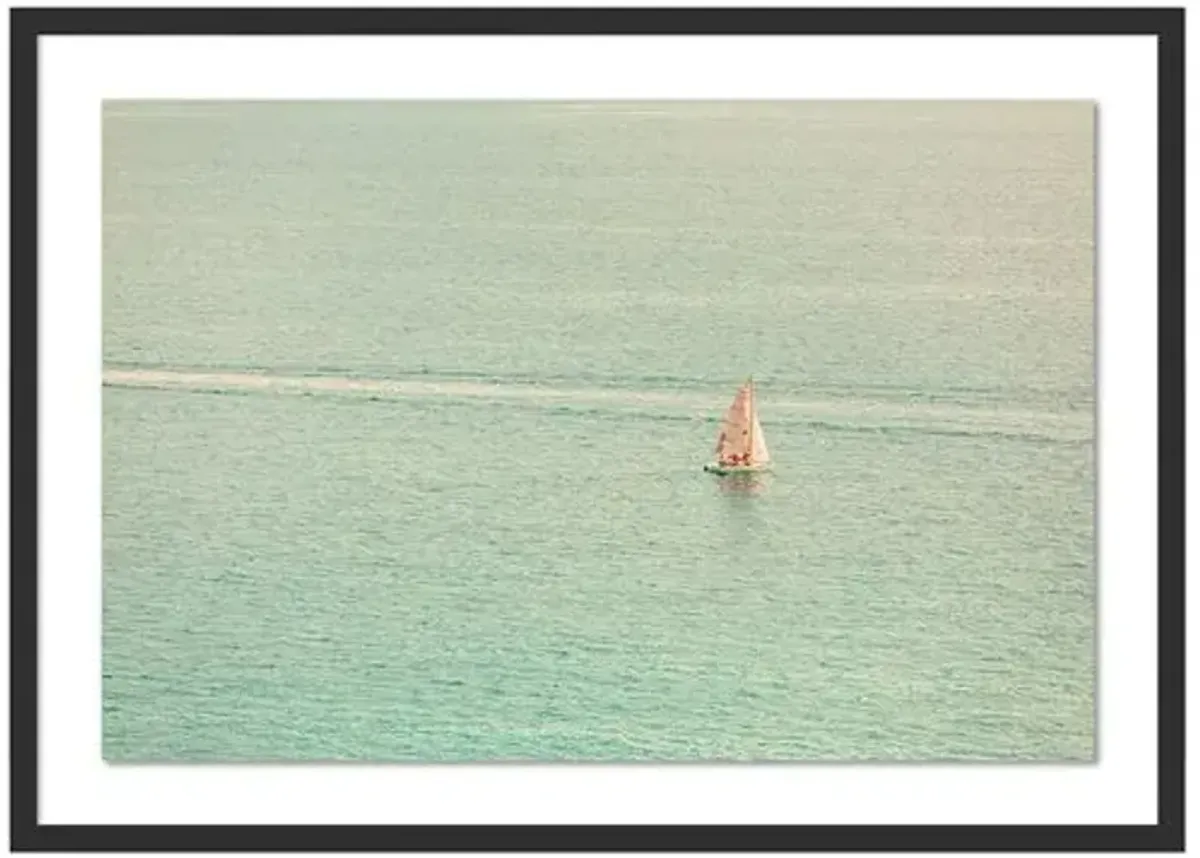 Pastel Boating Photograph by Judith Gigliotti - Black