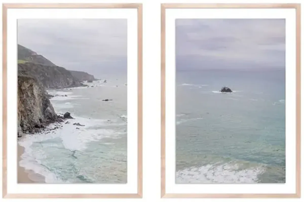 Big Sur Diptych by Carly Tabak - Clear