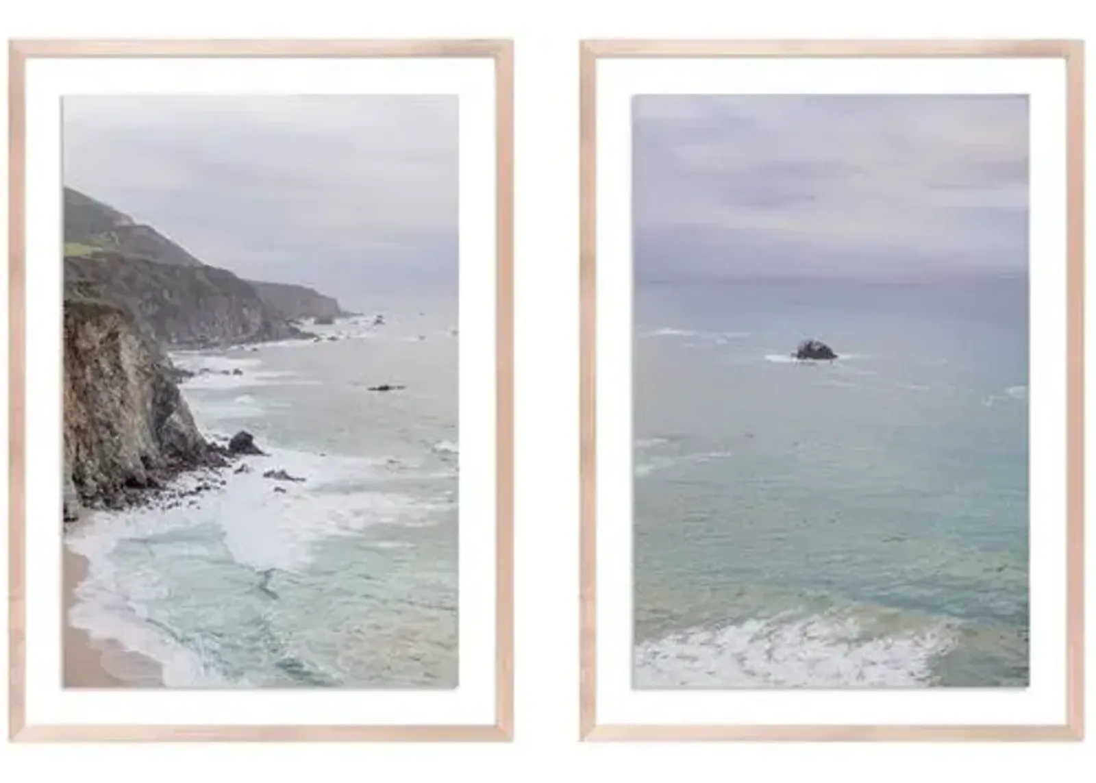 Big Sur Diptych by Carly Tabak - Clear