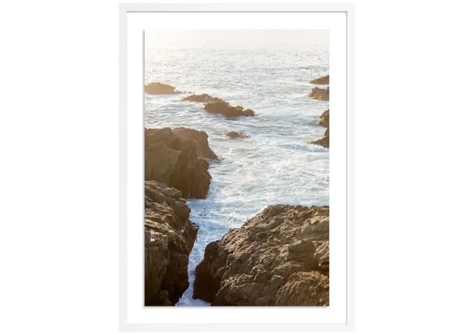 Breakthrough - Sea Rach - California by Carly Tabak - White