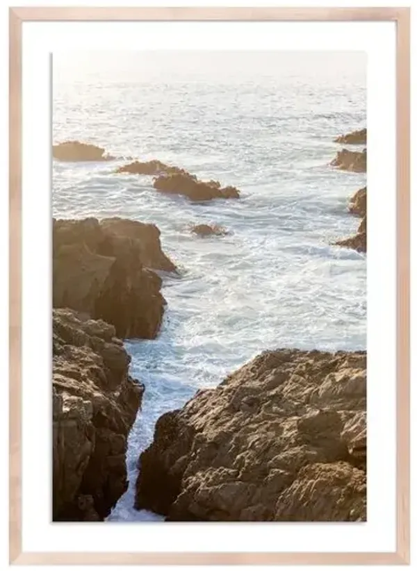 Breakthrough - Sea Rach - California Photograph by Carly Tabak - Clear