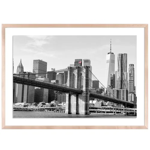 Brooklyn Bridge - New York by Carly Tabak - Clear