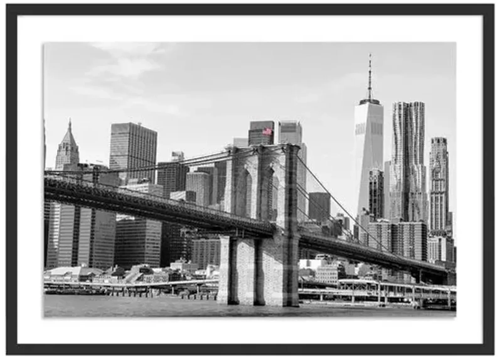 Brooklyn Bridge - New York by Carly Tabak - Black