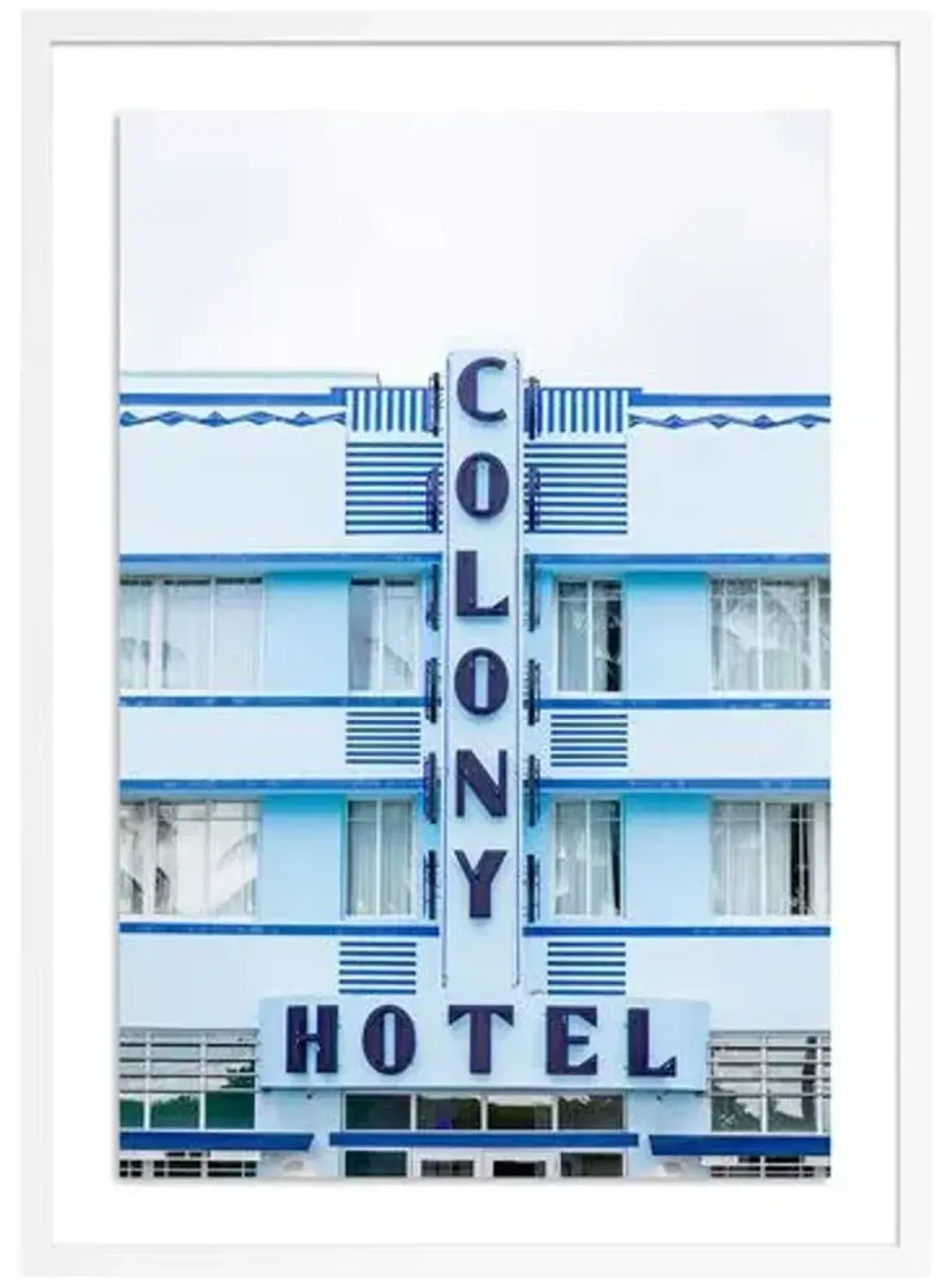 Colony Hotel Miami - Miami - Florida by Carly Tabak - White