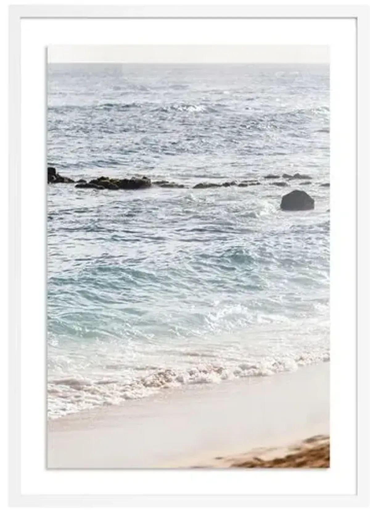 Hawaii Shoreline Photograph by Carly Tabak - White