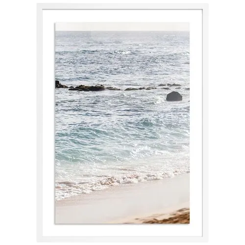 Hawaii Shoreline by Carly Tabak - White