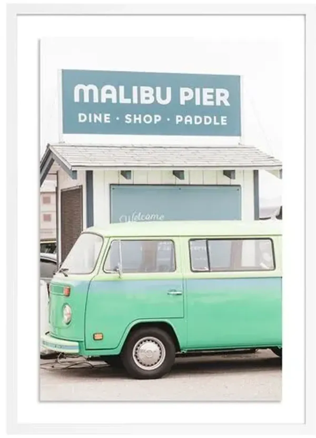 Malibu Pier - Malibu - California Photograph by Carly Tabak - White